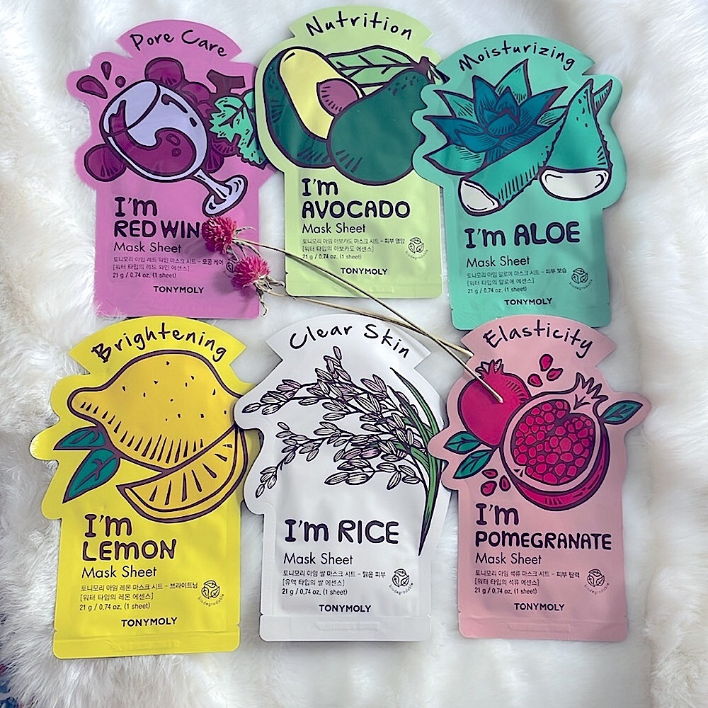 TONYMOLY facemasks I’M SERIES Elasticity Brightening Moistness Korean Skincare